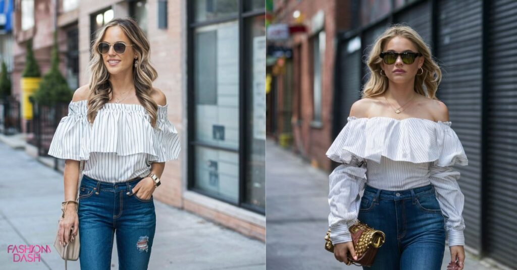 Experiment with Off-the-Shoulder Tops