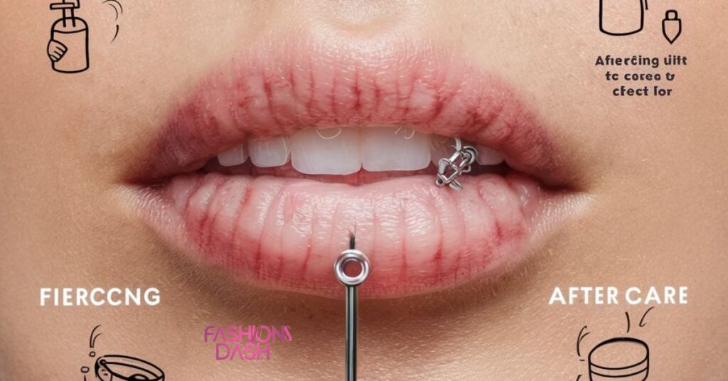 lip piercing aftercare