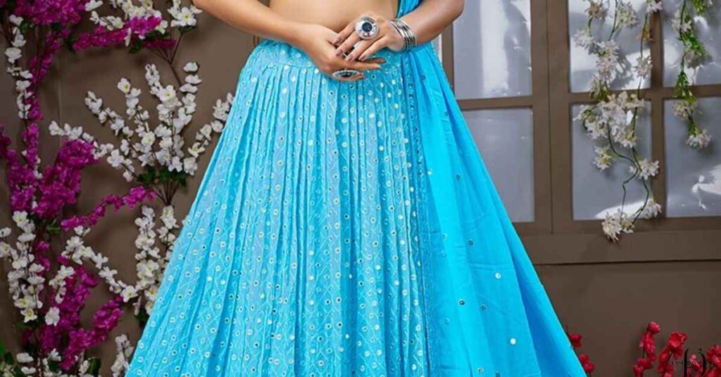 Blue Lehenga / Blue ring