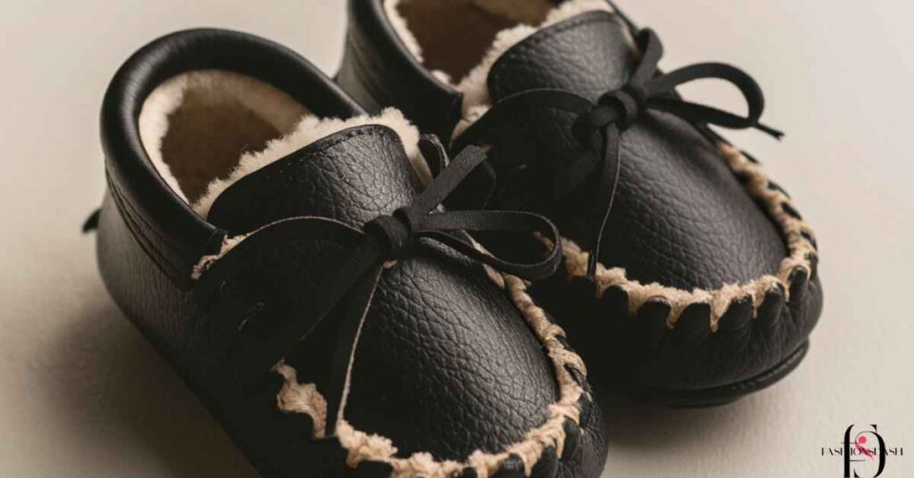 Black Hard Sole Moccasins