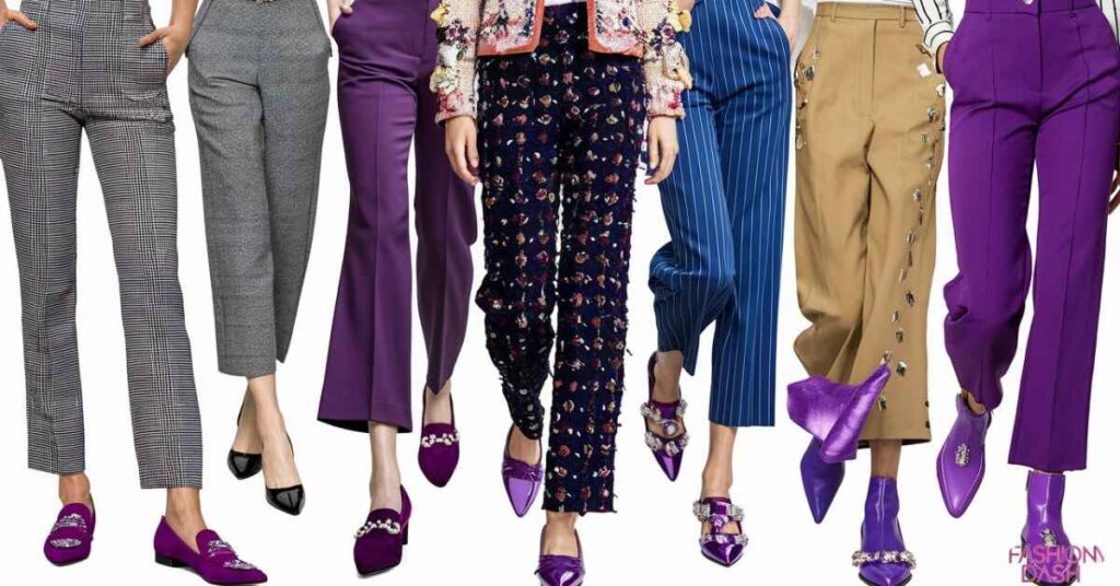 How To Match Your Trousers With Purple Shoes