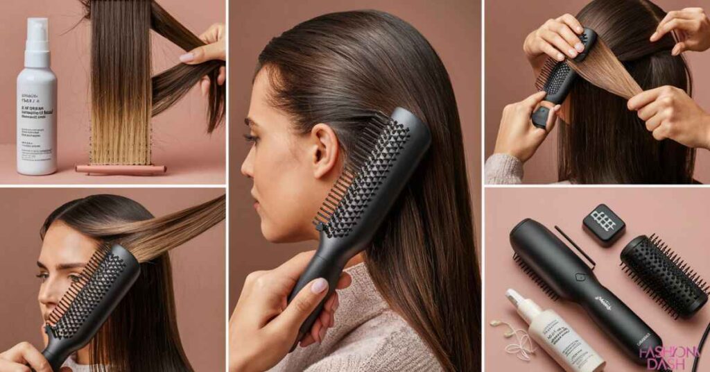 How to Use a Hair Straightening Brush