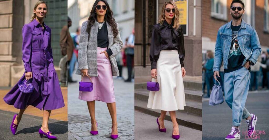 How to Wear Purple Shoes