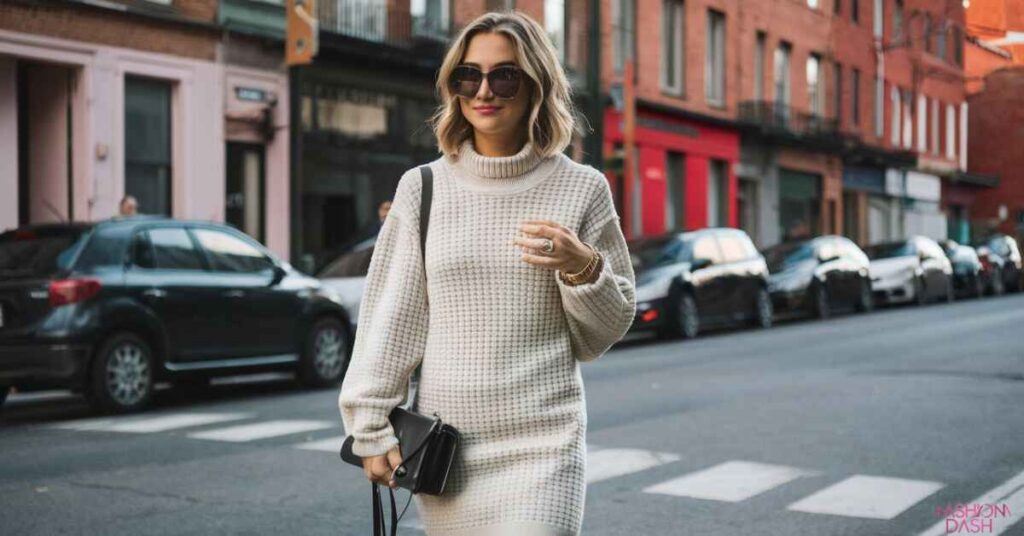 How to Wear a Sweater Dress