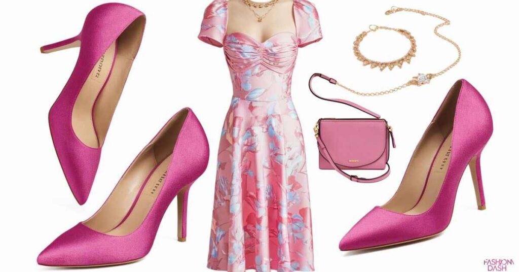 What To Wear With Pink Shoes & heels