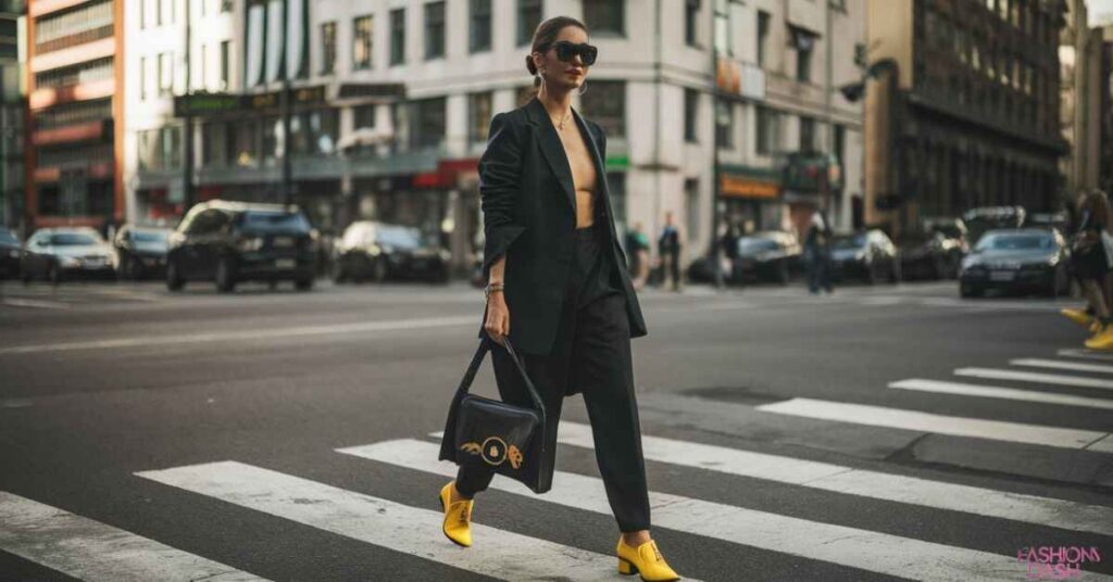 Yellow Shoes with Black Outfits